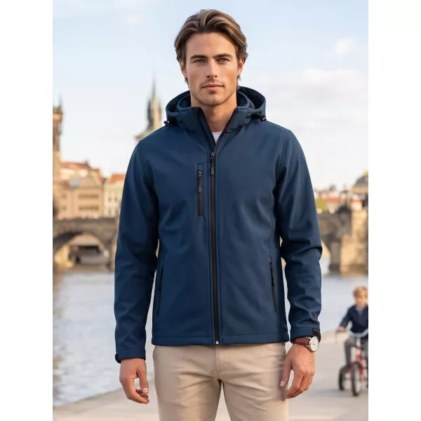  Moška softshell jakna ALTISPORT NoPrint NP/ALM225 MORNARSKO MODRA 