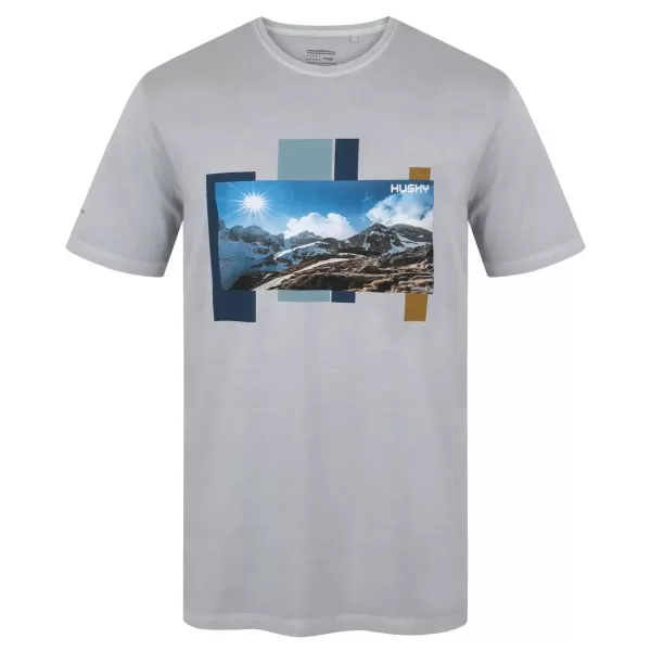  Srajca HUSKY TEE SKYLINE M SVETLO SIVA 