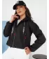 Ženska jakna jeansa DSTREET ALONDRASS TY4334 ČRN