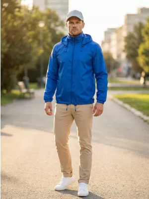Unisex vetrovka ALTISPORT NoPrint NP/ALU425 KRALJEVSKO MODRA