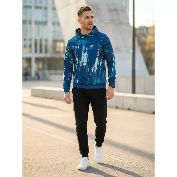  Moški premium pulover ALTISPORT VOJ/ALM010MI01 SMARAGDNO/MODRA 
