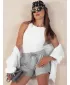 Kratke hlače DSTREET CITYCHIC SY0349 SVETLO SIVA