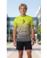 Moška premium funkcionalna majica s kratkimi rokavi ALTISPORT VOJ/ALM031TR01 ČRNA/FLUO RUMENA