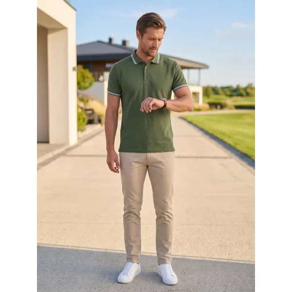  Moška majica s kratkimi rokavi ALTISPORT NP/ALM921 KAKI 