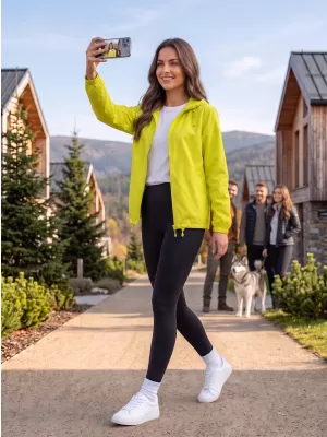 Unisex vetrovka ALTISPORT NoPrint NP/ALU425 NEON RUMENA