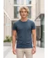 Moška majica s kratkimi rokavi ALTISPORT NoPrint NP/ALM361 TEMNI DENIM POUDARKI