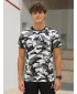 Moška funkcionalna premium majica ALTISPORT VOJ/ALM038TR01 ČRNO-BELO