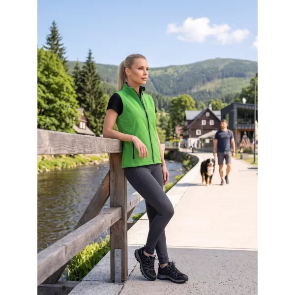  Ženski softshell telovnik ALTISPORT NoPrint NP/ALW7211NJ ZELENA/MORNARSKO MODRA 