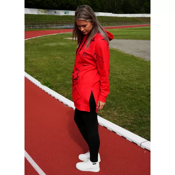  Ženski vrhunski funkcionalni pulover ALTISPORT VOJ/ALW035MI03 RDEČA 