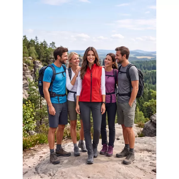  Ženski softshell telovnik ALTISPORT NoPrint NP/ALW7211NJ RDEČA/ČRNA 