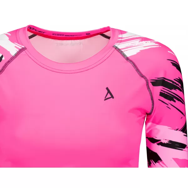  Vrhunski ženski funkcionalni top z dolgimi rokavi ALTISPORT VOJ/ALW039TR04 FLUO ROZA 