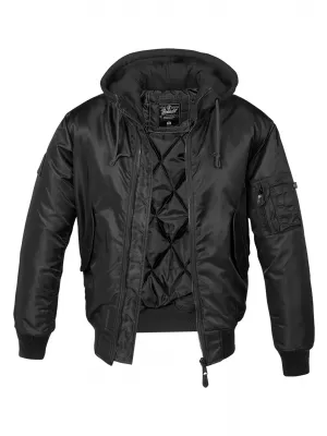 Jakna BRANDIT HOODED MA BD3150 ČRN
