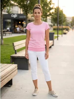 Ženska majica s kratkimi rokavi ALTISPORT NoPrint NP/ALW021 ROZA