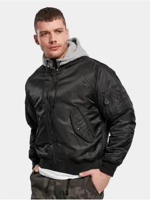Jakna BRANDIT HOODED MA BD3150 ČRNA/SIVA