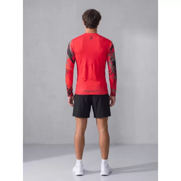  Moška premium funkcionalna kompresijska majica ALTISPORT VOJ/ALM039TR03 RDEČA 