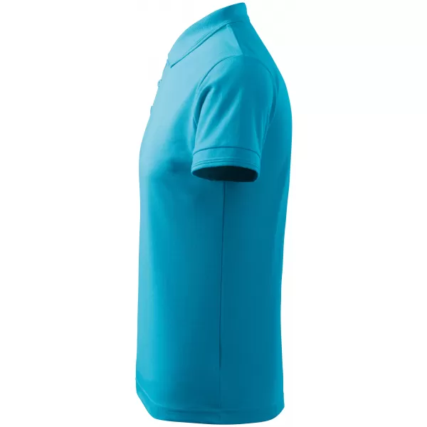  Moška majica s kratkimi rokavi z ovratnikom ALTISPORT NoPrint NP/ALM302 TURKIZNA 
