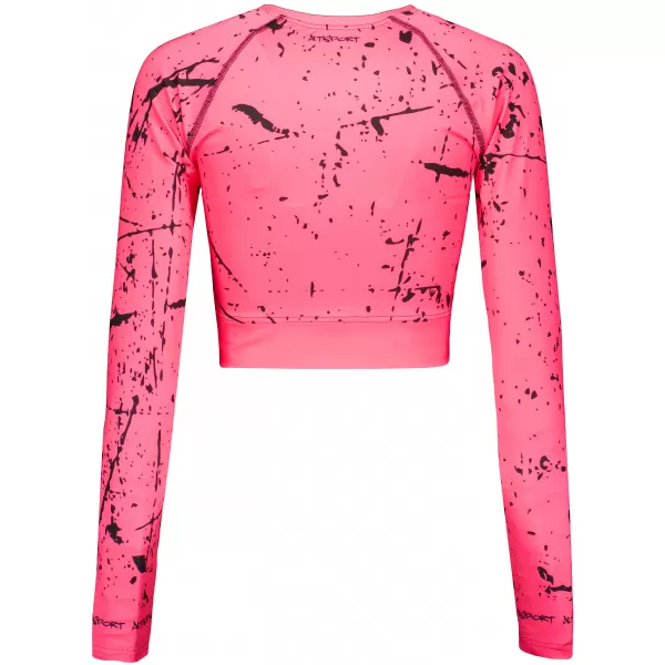  Vrhunski ženski funkcionalni top z dolgimi rokavi ALTISPORT VOJ/ALW034TR04 FLUO ROZA 