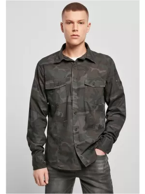 Srajca BRANDIT SLIM WORKER BD4005 OLIVE CAMO