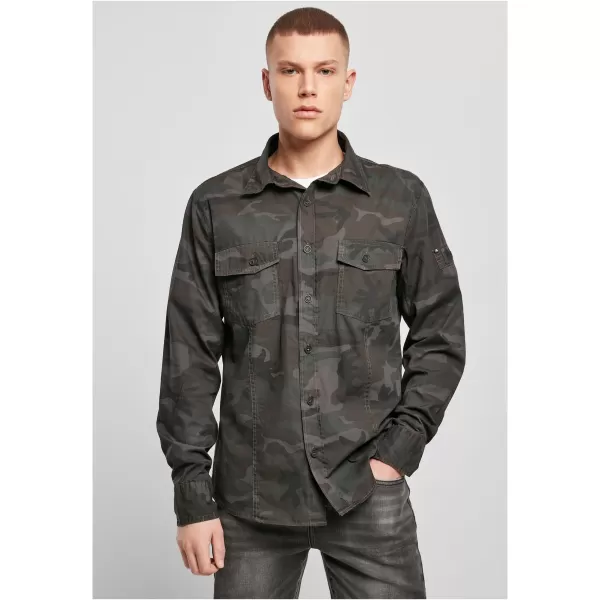  Srajca BRANDIT SLIM WORKER BD4005 OLIVE CAMO 
