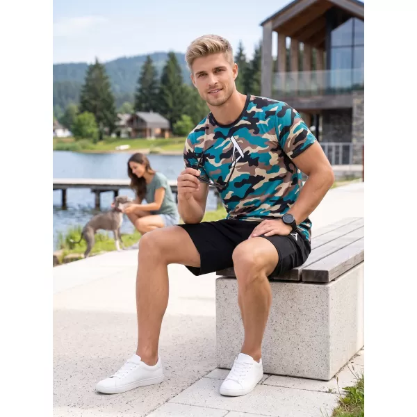  Moška funkcionalna premium majica ALTISPORT VOJ/ALM038TR01 KEROZIN/RJAVA 