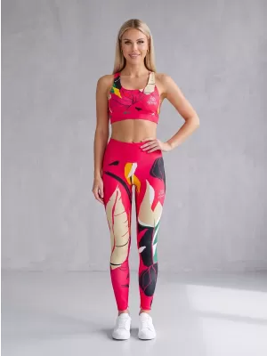 Ženske dolge vrhunske funkcionalne pajkice ALTISPORT VOJ/ALW042LEG01 ROZA