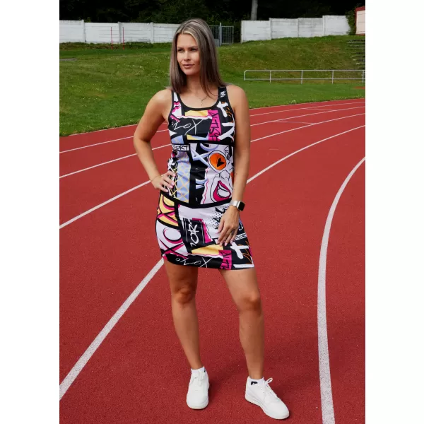  Ženska funkcionalna brezrokavna obleka ALTISPORT VOJ/ALW041SAT01 ČRNA 
