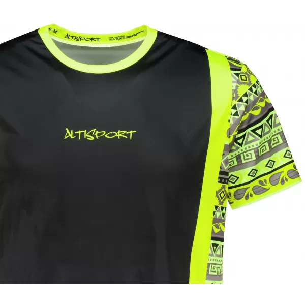  Moška funkcionalna premium majica ALTISPORT VOJ/ALM043TR01 NEON RUMENA 
