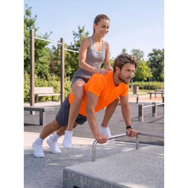  Moška funkcionalna majica ALTISPORT NoPrint NP/ALM421 NEON ORANŽNA 