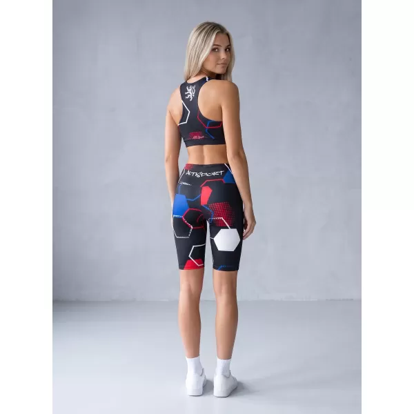  Ženske vrhunske funkcionalne pajkice nad koleni ALTISPORT VOJ/ALW036LEG02 HEKSA ČRNA 