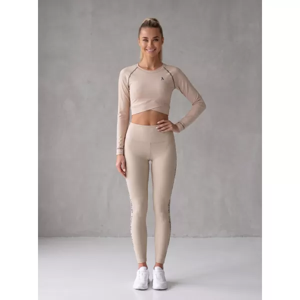  Vrhunski ženski funkcionalni top z dolgimi rokavi ALTISPORT VOJ/ALW000TR04 RJAVA 