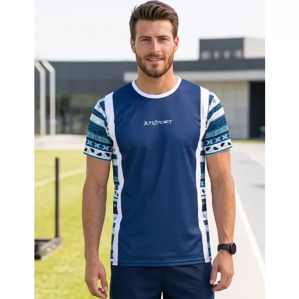  Moška funkcionalna premium majica ALTISPORT VOJ/ALM043TR01 NAVADE 