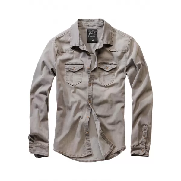  Srajca BRANDIT RILEY DENIM BD4020 SIVA 