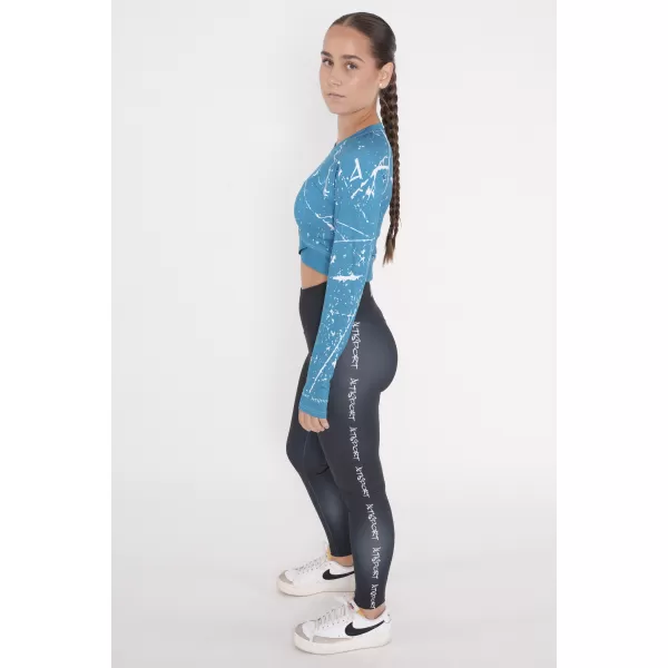  Vrhunski ženski funkcionalni top z dolgimi rokavi ALTISPORT VOJ/ALW034TR04 SMARAGDNO 