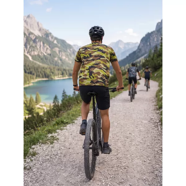  Moška funkcionalna premium majica ALTISPORT VOJ/ALM038TR01 VOJAŠKO ZELENA 