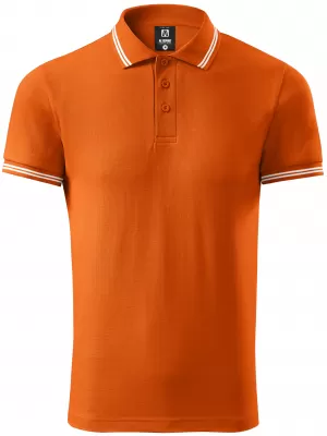 Moška majica s kratkimi rokavi z ovratnikom ALTISPORT NoPrint NP/ALM912 ORANŽNA