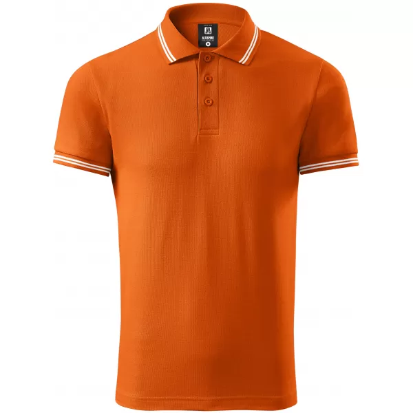  Moška majica s kratkimi rokavi z ovratnikom ALTISPORT NoPrint NP/ALM912 ORANŽNA 