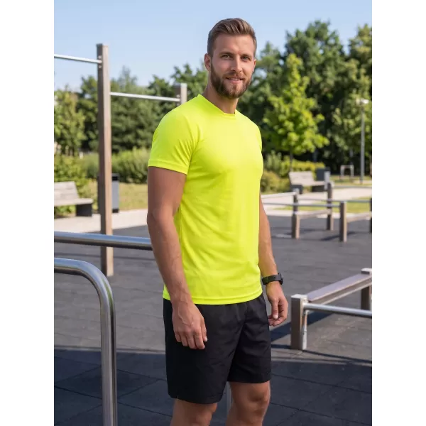  Moška funkcionalna majica ALTISPORT NoPrint NP/ALM421 NEON RUMENA 