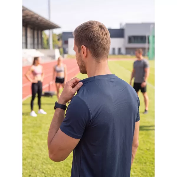  Moška funkcionalna majica ALTISPORT NoPrint NP/ALM421 MORNARSKO MODRA 