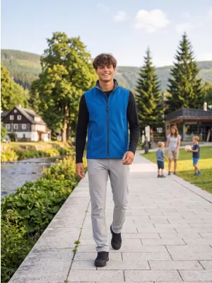 Moški softshell telovnik ALTISPORT NoPrint NP/ALM8211NJ MORNARSKO MODRA/MORNARSKO MODRA