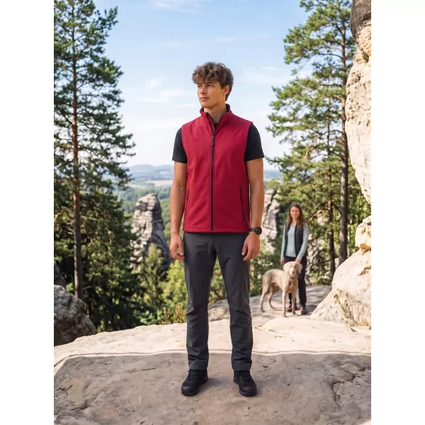  Moški softshell telovnik ALTISPORT NoPrint NP/ALM8211NJ RDEČA/ČRNA 