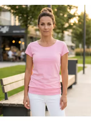 Ženska majica s kratkimi rokavi ALTISPORT NoPrint NP/ALW021 ROZA