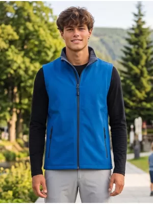 Moški softshell telovnik ALTISPORT NoPrint NP/ALM8211NJ MORNARSKO MODRA/MORNARSKO MODRA