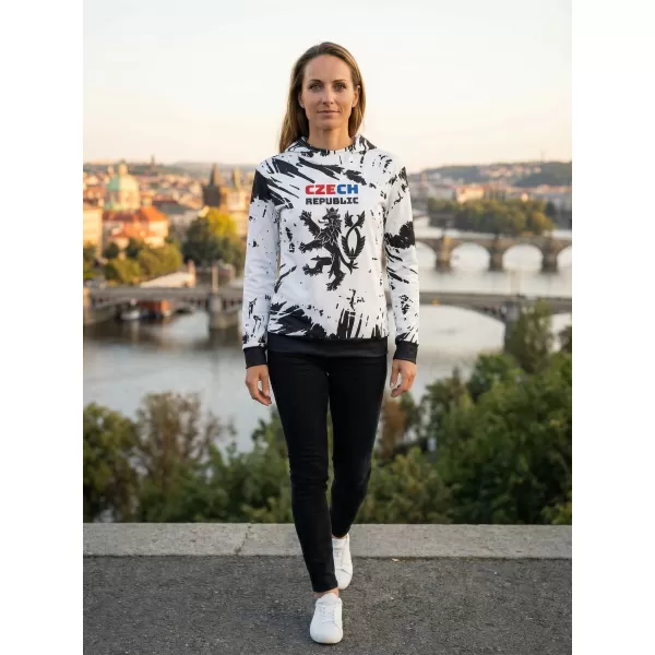  Ženski vrhunski funkcionalni pulover ALTISPORT VOJ/ALW036MI01 ABSTRAKCIJA BELA 