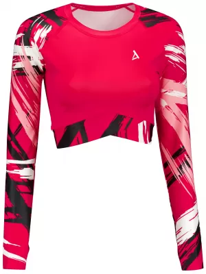 Vrhunski ženski funkcionalni top z dolgimi rokavi ALTISPORT VOJ/ALW039TR04 VIVA MAGENTA