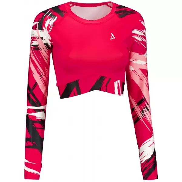  Vrhunski ženski funkcionalni top z dolgimi rokavi ALTISPORT VOJ/ALW039TR04 VIVA MAGENTA 