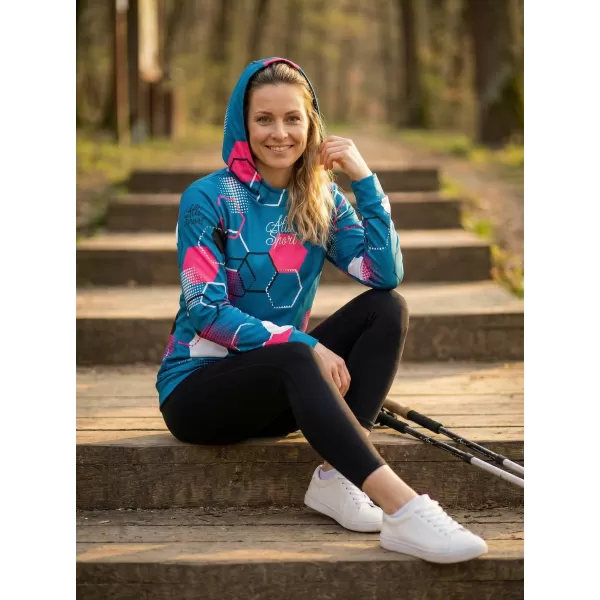  Ženski vrhunski funkcionalni pulover ALTISPORT VOJ/ALW037MI01 KEROZIN/ROZA 