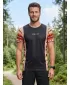 Moška funkcionalna premium majica ALTISPORT VOJ/ALM043TR01 ČRNO RJAVA