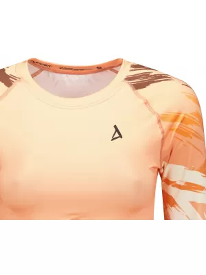 Vrhunski ženski funkcionalni top z dolgimi rokavi ALTISPORT VOJ/ALW039TR04 ORANŽNA