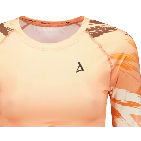  Vrhunski ženski funkcionalni top z dolgimi rokavi ALTISPORT VOJ/ALW039TR04 ORANŽNA 