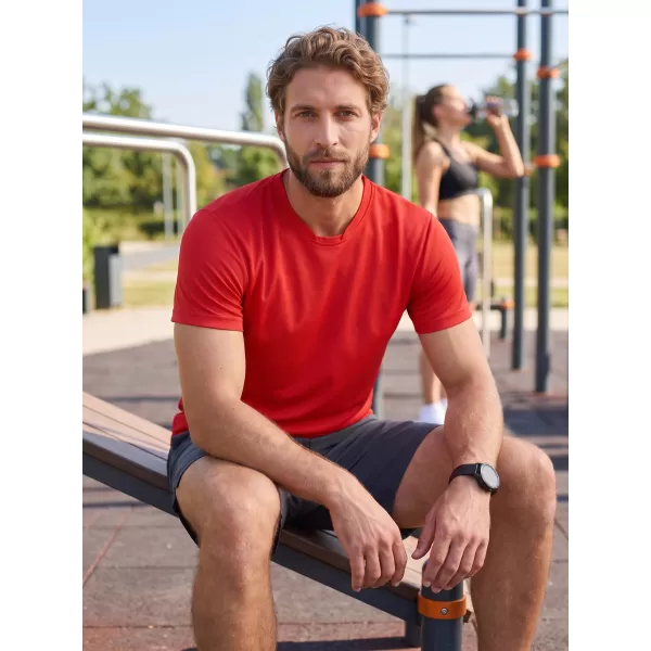  Moška funkcionalna majica ALTISPORT NoPrint NP/ALM421 RDEČA 